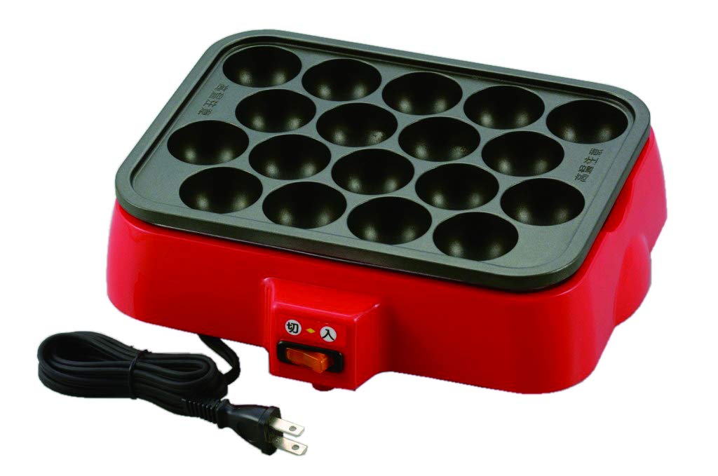 【中古】【非常に良い】着脱式 角型 電気たこ焼器