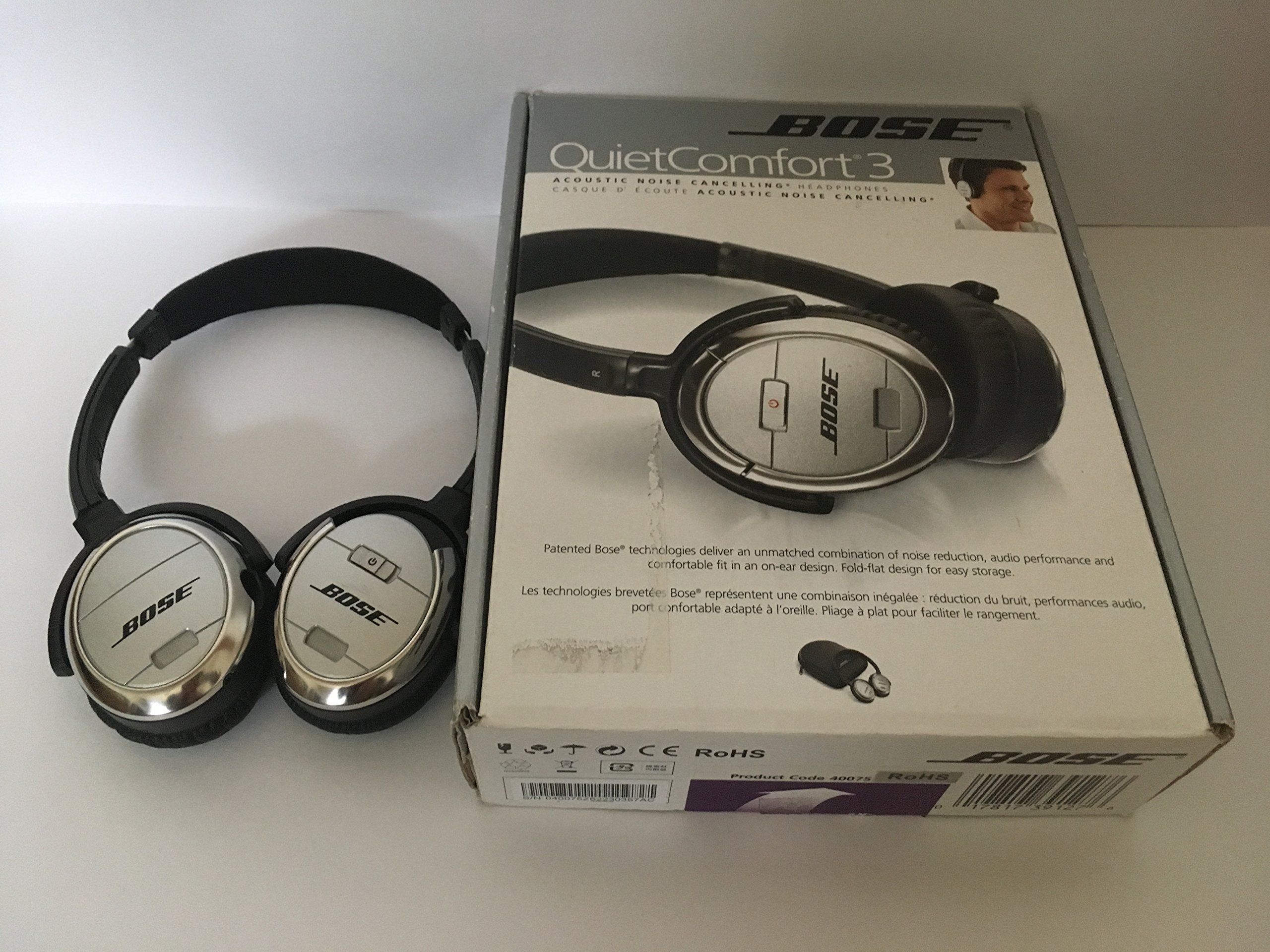 【中古】【非常に良い】Bose QuietComfort 3 Acoustic Noise Cancelling headphones ノイズキャンセリングヘッドホン QuietComfort3-S(2.0)