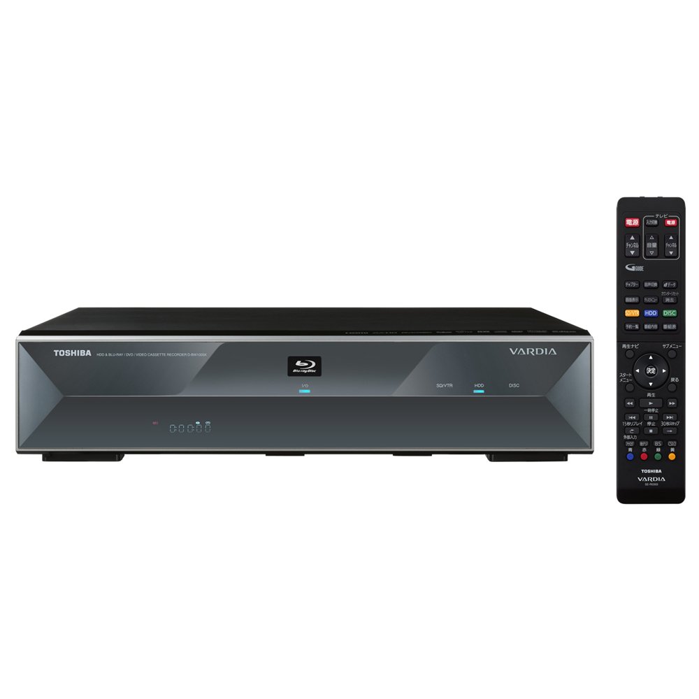 【中古】【非常に良い】東芝 VARDIA 1TB 2チューナー ブルーレイレコーダー VTR一体型  ...