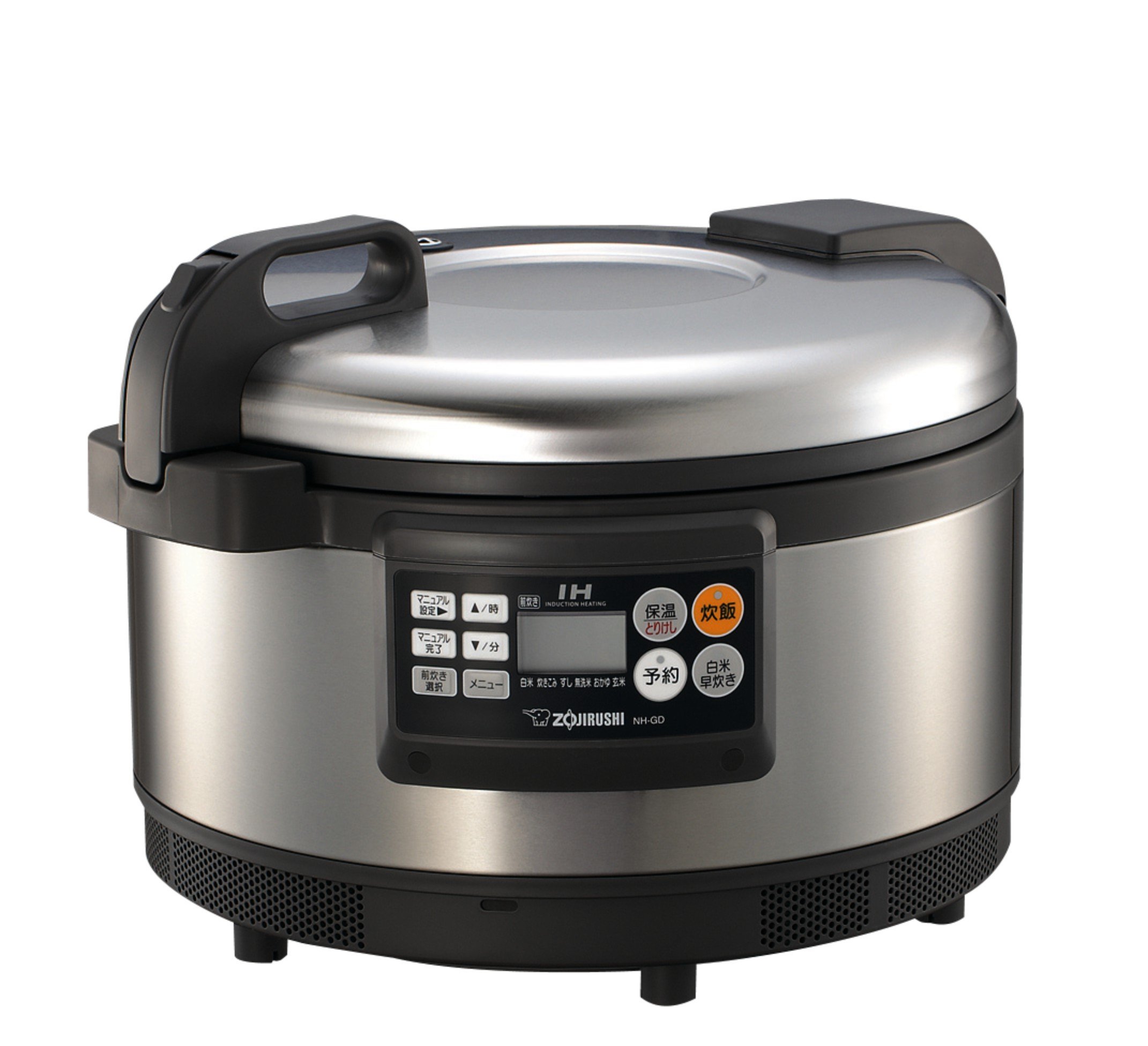 【中古】【非常に良い】象印マホービン 業務用IH炊飯ジャー 2升 ステンレス NH-GD36-XA