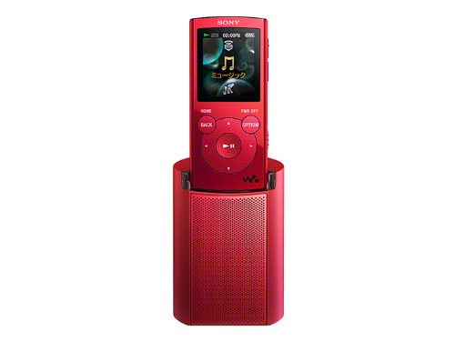 【中古】【非常に良い】SONY ウォークマン Eシリーズ [メモリータイプ] スピーカー付 2GB レッド NW-E062K/R