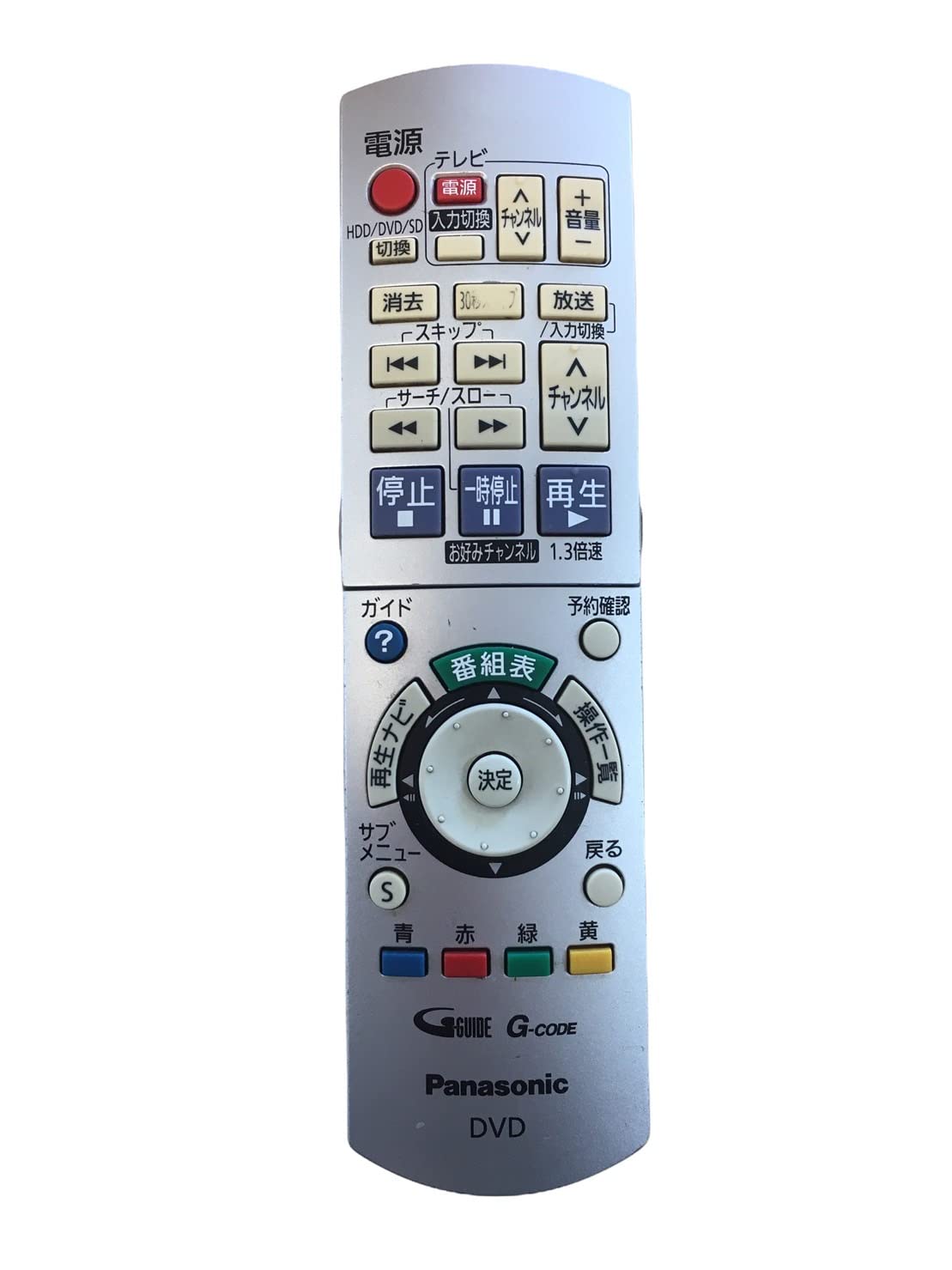 Rakuten - 【中古】【非常に良い】Panasonic ハイビジョンDVDレコーダー用リモコン EUR7658YE0