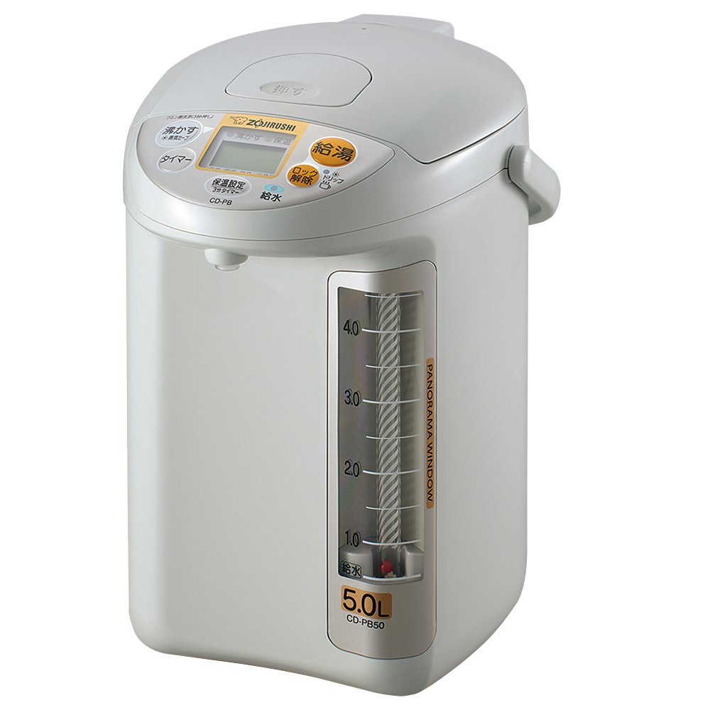 具保溫功能 - 【中古】【非常に良い】象印 電気ポット 5.0L グレー CD-PB50-HA