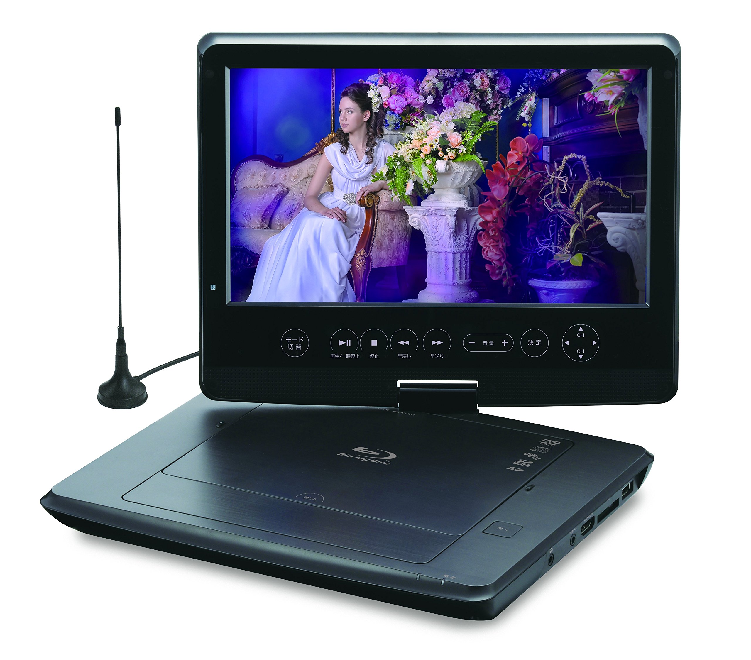 【中古】【非常に良い】グリーンハウス 10.1型ワイドTFT液晶 (LED) 地デジ・ワンセグチューナー搭載 ポ..