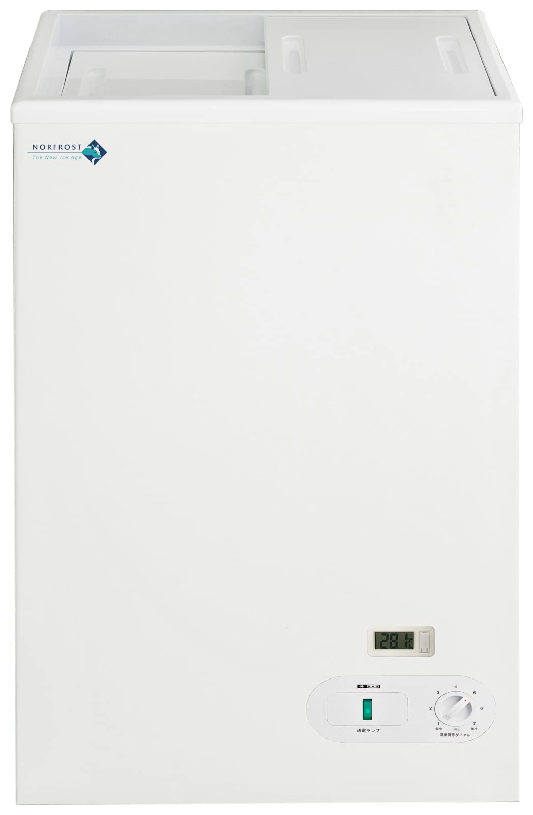 【中古】【非常に良い】ノーフロスト ノンフロン冷凍庫 上開き スライドドア フリーザー 41リットル JH41SRW