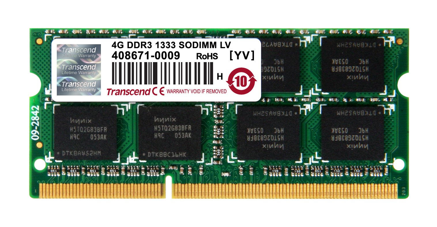 Liquid Crystal Protector - 【中古】【非常に良い】Transcend ノートPC用メモリ PC3-10600 DDR3L 1333 4GB 1.35V (低電圧) - 1.5V 両対応 204pin SO-DIMM TS512MSK64W3N
