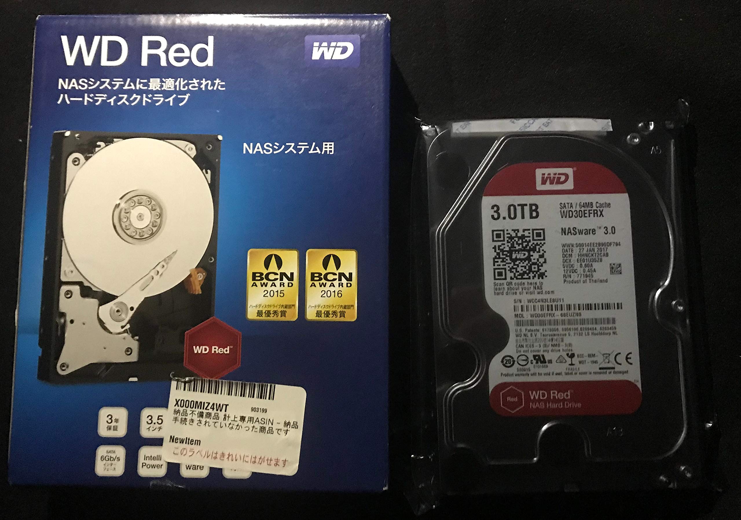 ޡåȥץ饹㤨֡šۡɤWESTERN DIGITAL ϡɥǥɥ饤(¢ Х륯 WD30EFRX WD Red 3TBפβǤʤ33,182ߤˤʤޤ