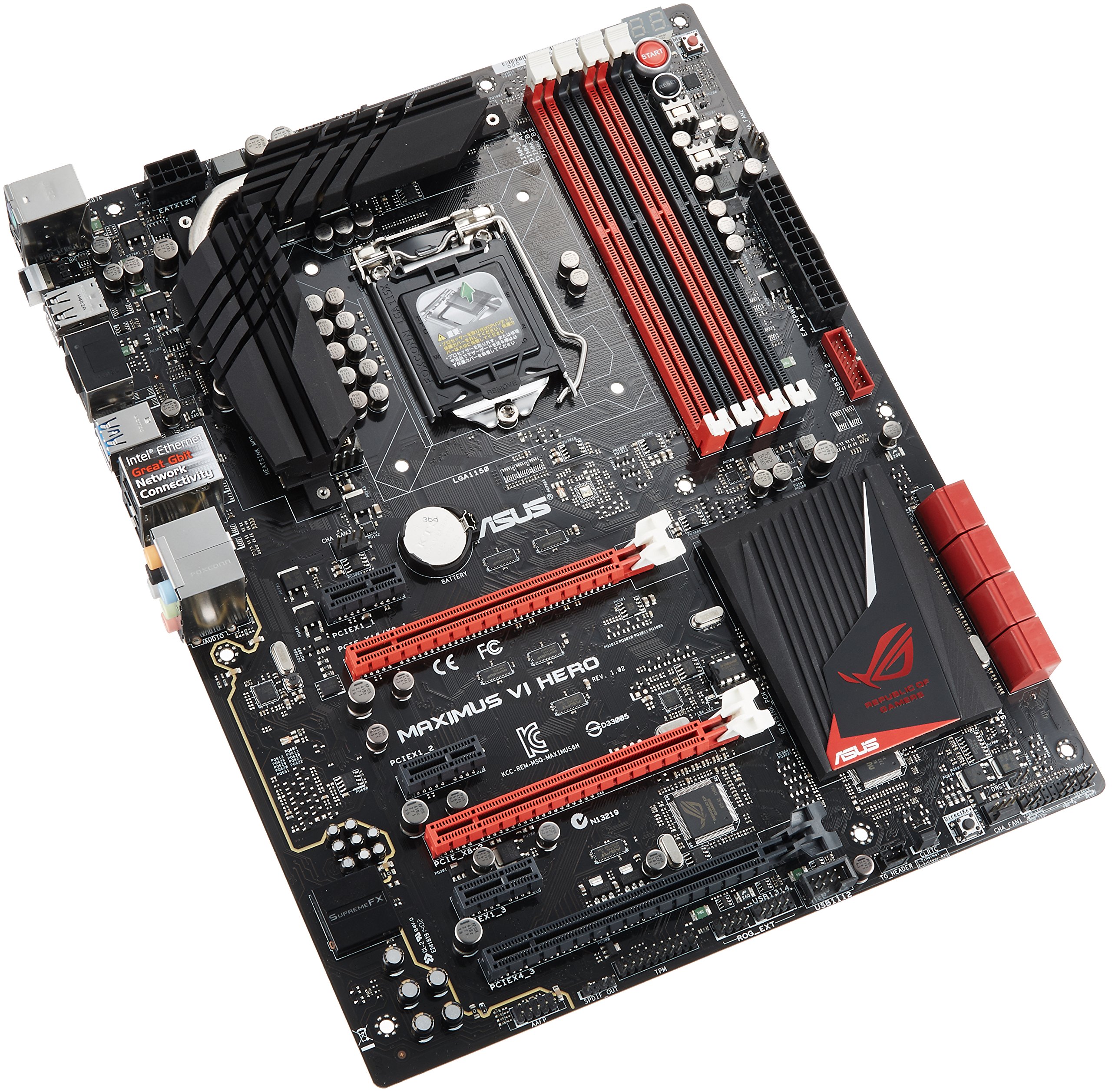 【中古】【非常に良い】ASUSTeK Intel Z87チップセット搭載マザーボード ROGシリーズ MAXIMUS VI HERO 【ATX】