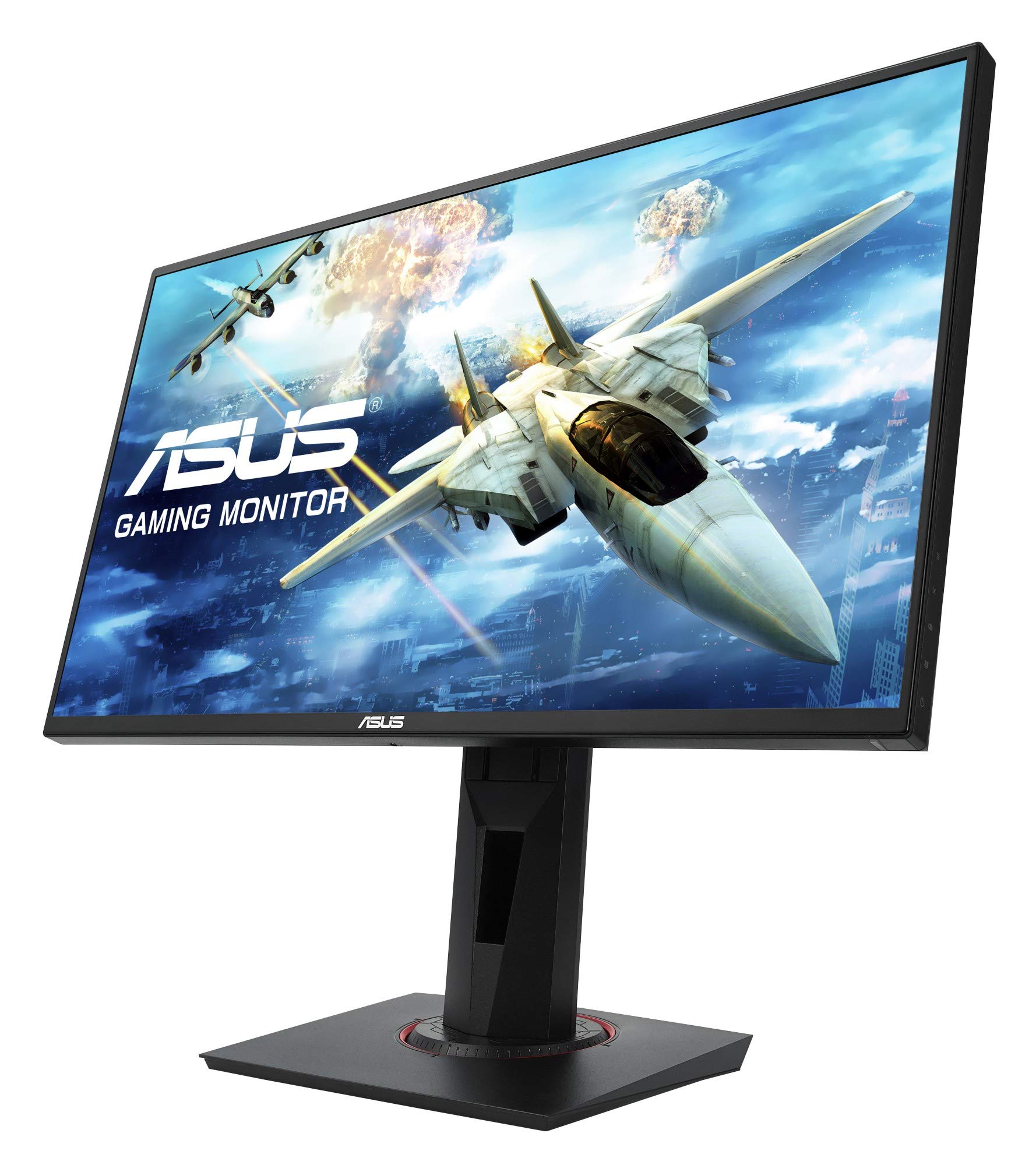 【中古】【非常に良い】ASUSゲーミングモニター24.5インチ VG258Q(1ms/144HZ/HDMI/DP/DVI/スリムベゼル/G-SYNC?対応/FreeSync対応/フリッカーフリー/昇降ピボット/VESA)
