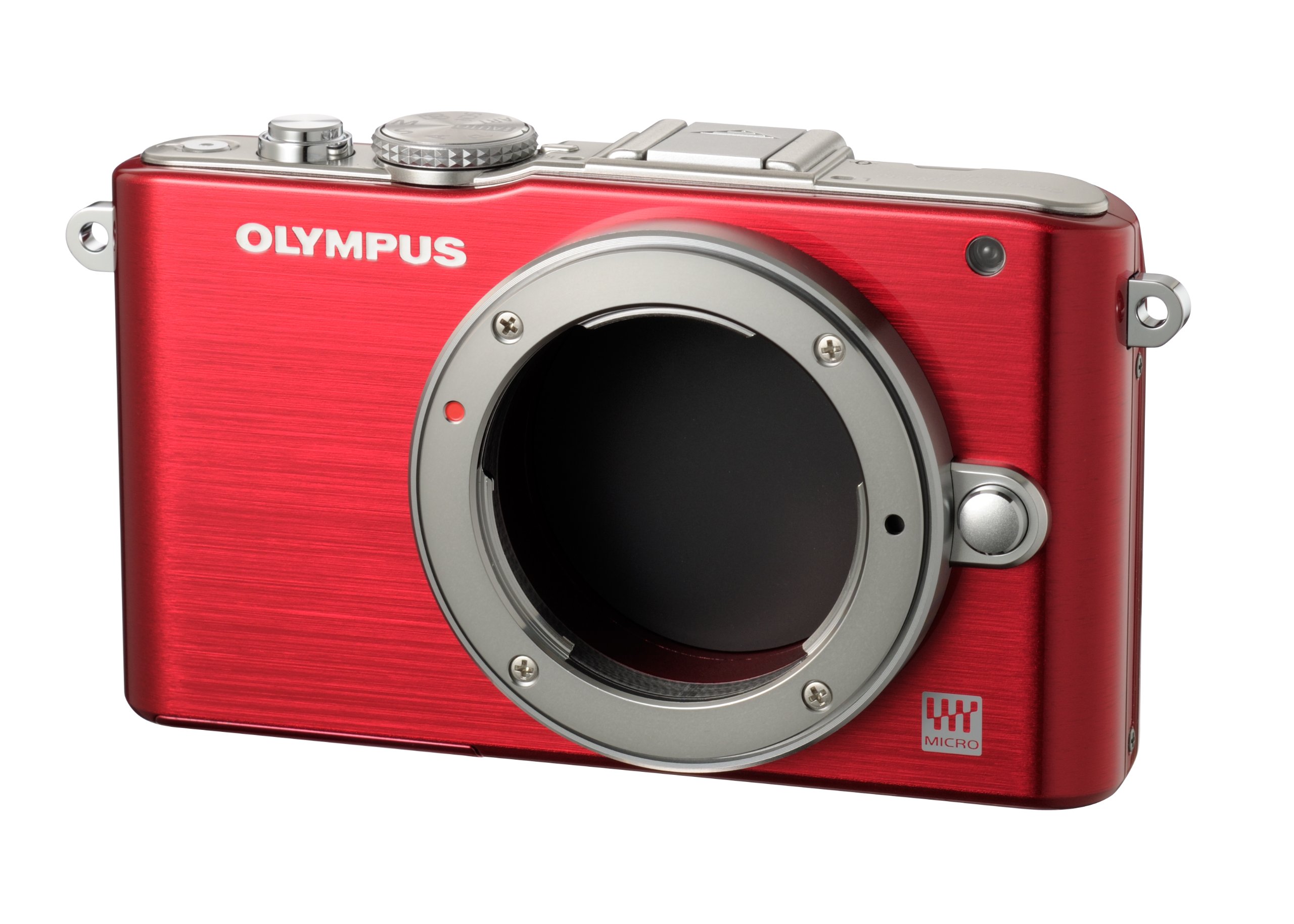 【中古】【非常に良い】OLYMPUS ミラーレス一眼 PEN Lite E-PL3 ボディ レッド E-PL3 BODY RED