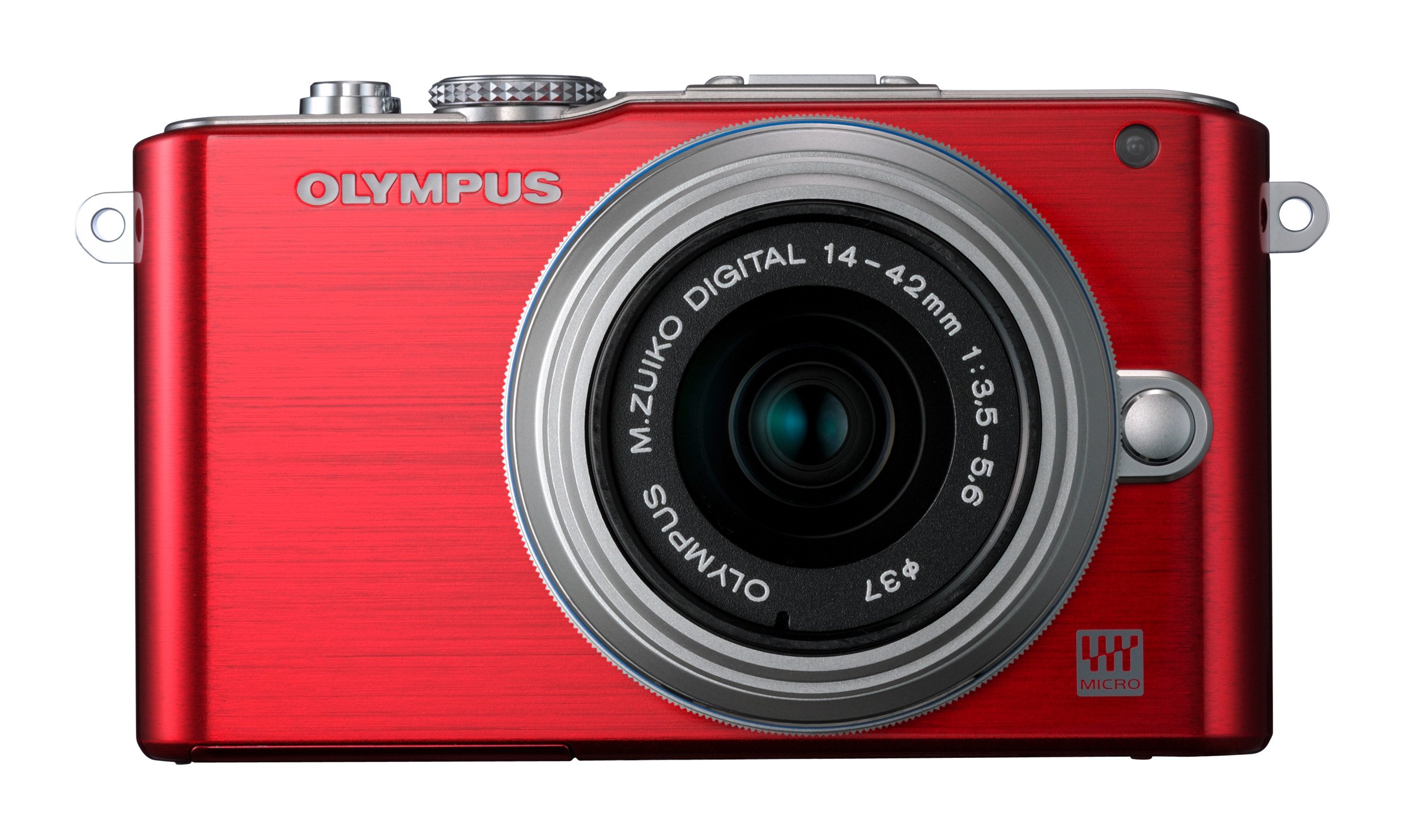 【中古】【非常に良い】OLYMPUS ミラーレス一眼 PEN Lite E-PL3 レンズキット レッド E-PL3 LKIT RED
