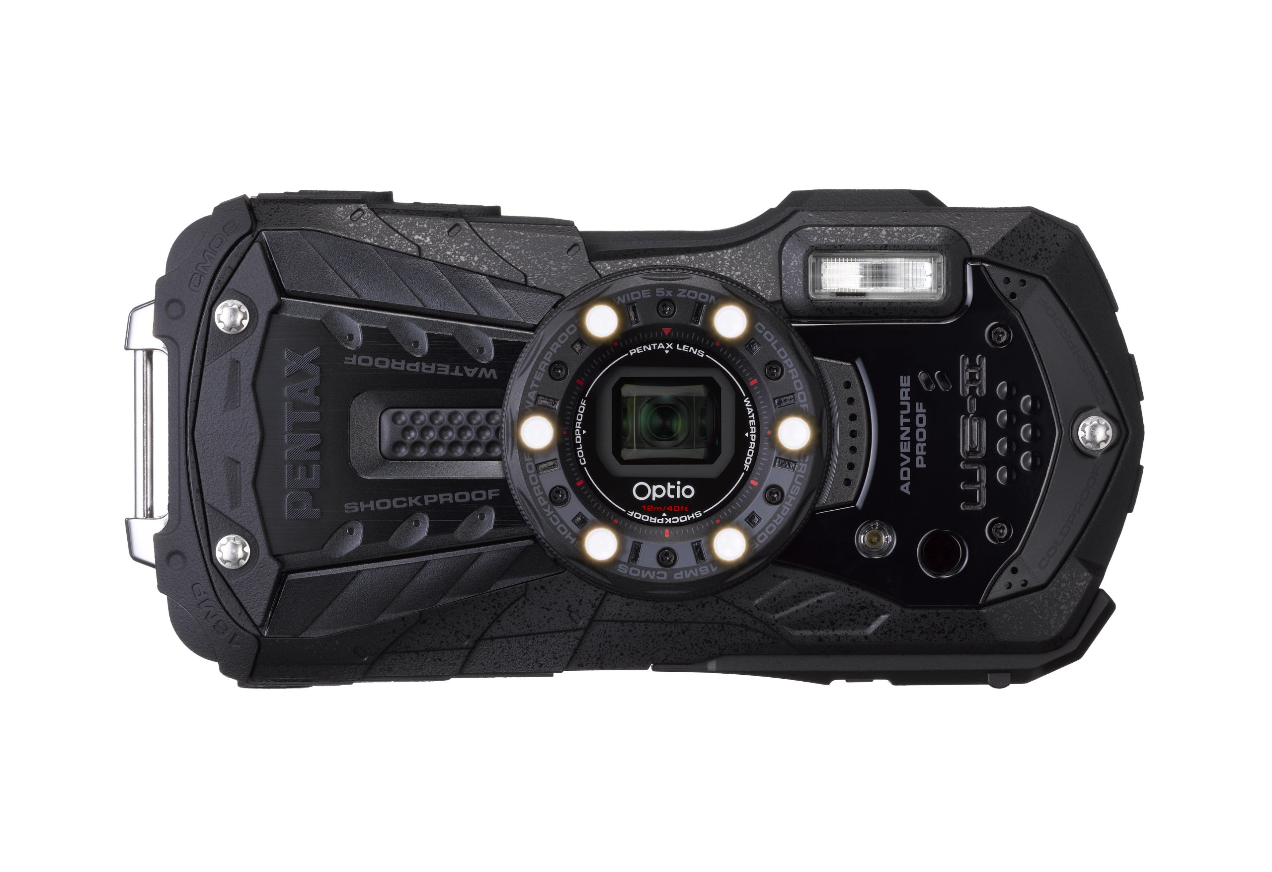 【中古】【非常に良い】PENTAX 防水デジタルカメラ Optio WG-2 (オールブラック) 約1600万画素 CALSモード OPTIOWG-2BK
