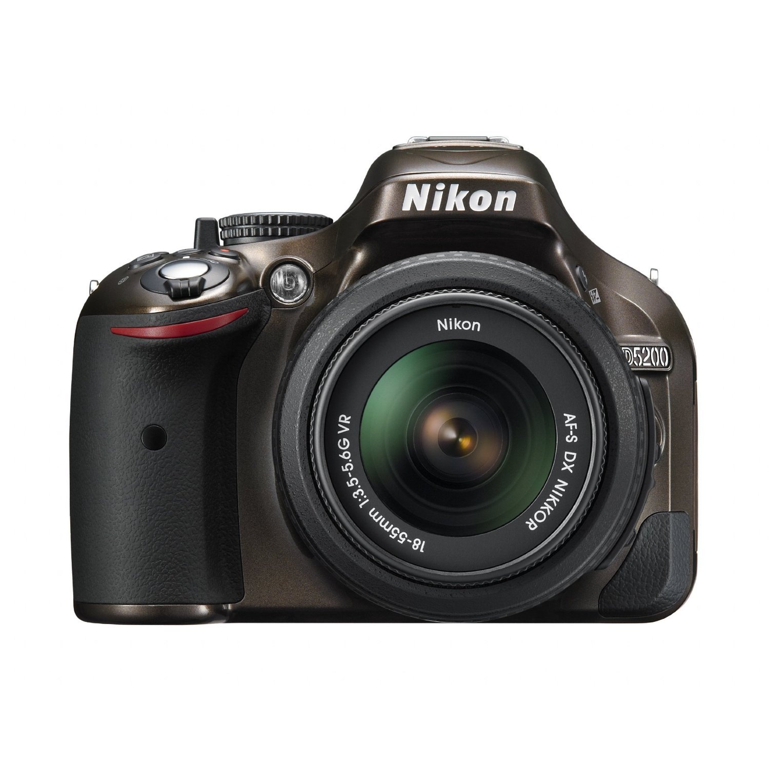 【中古】【非常に良い】Nikon デジタル一眼レフカメラ D5200 レンズキット AF-S DX NIKKOR 18-55mm f/3.5-5.6G VR付属 ブロンズ D5200LKBZ