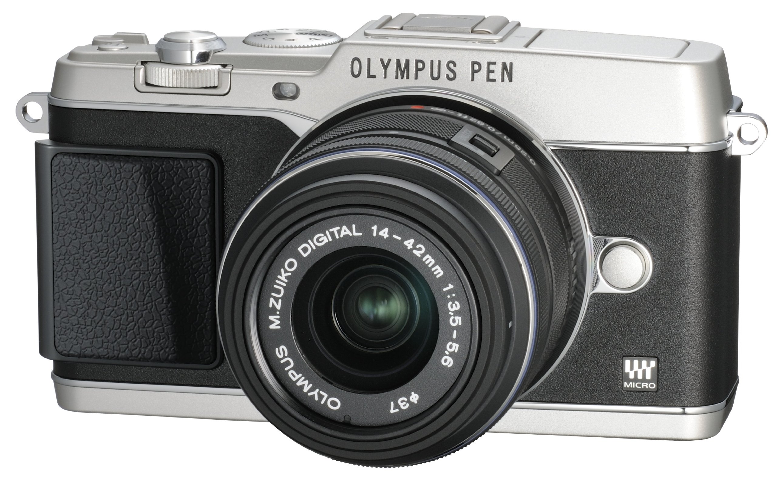 【中古】【非常に良い】OLYMPUS ミラーレス一眼 PEN E-P5 14-42mm レンズキット(ビューファインダー VF-4セット) シルバー E-P5 14-42mm LKIT SLV