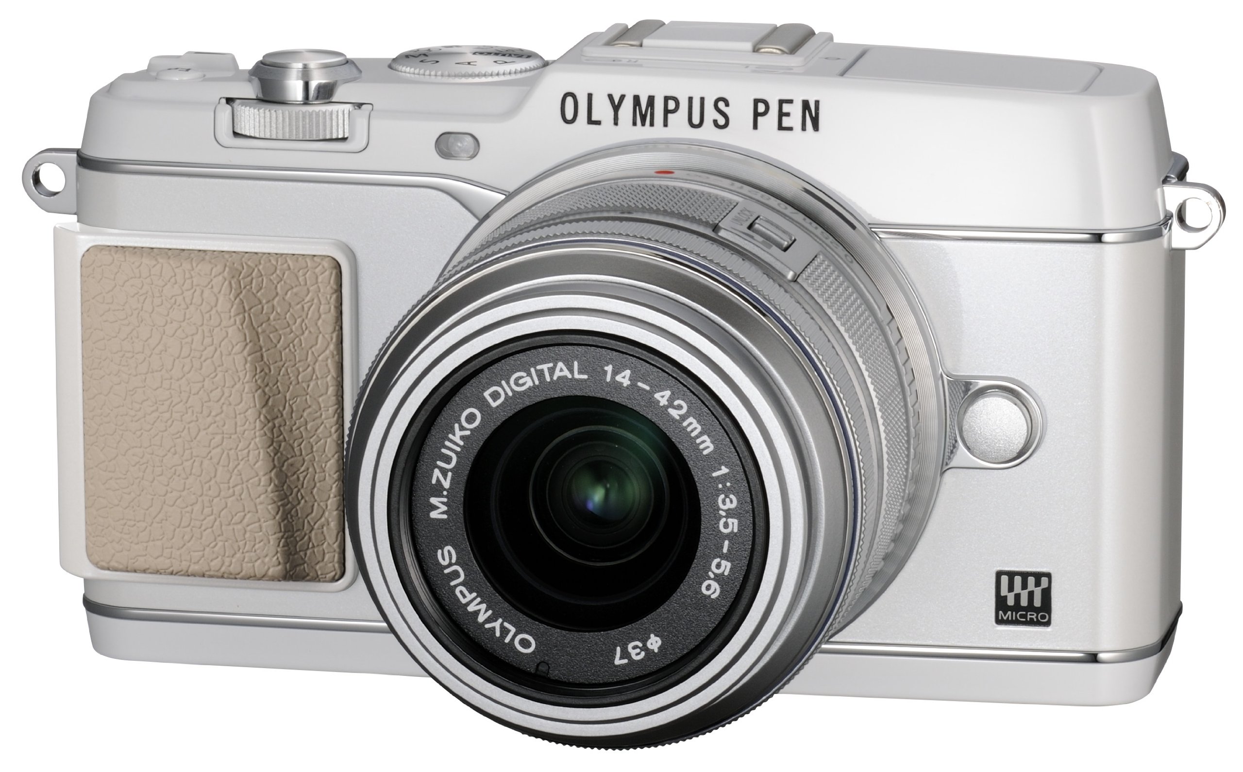 【中古】【非常に良い】OLYMPUS ミラーレス一眼 PEN E-P5 14-42mm レンズキット(ビューファインダー VF-4セット) ホワイト E-P5 14-42mm LKIT WHT