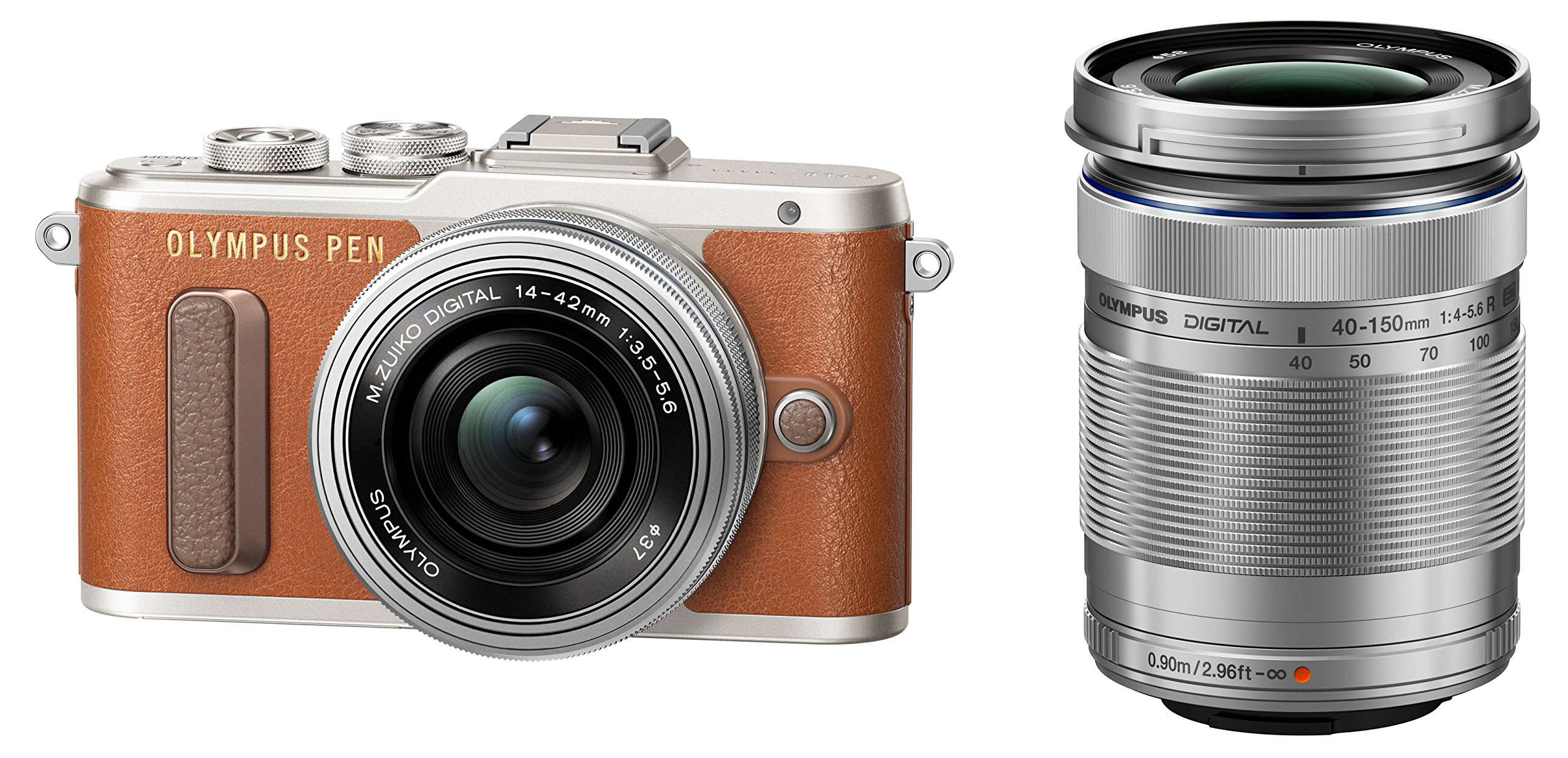 【中古】【非常に良い】OLYMPUS ミラーレス一眼 E-PL8 EZ ダブルズームキット ブラウン