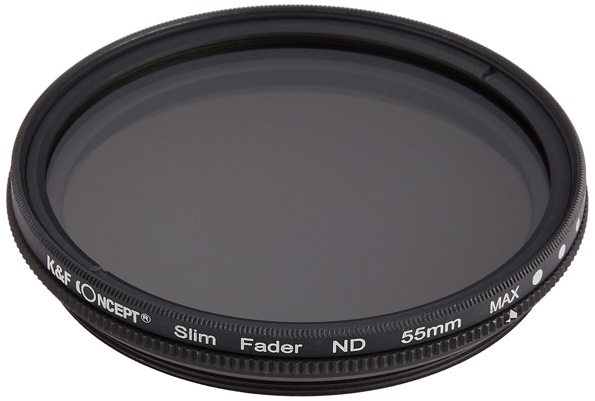【中古】【非常に良い】K&F Concept バリアブル NDフィルター 可変式ND 減光範囲ND2~ND400 薄枠設計 () (55mm 可変式ND)