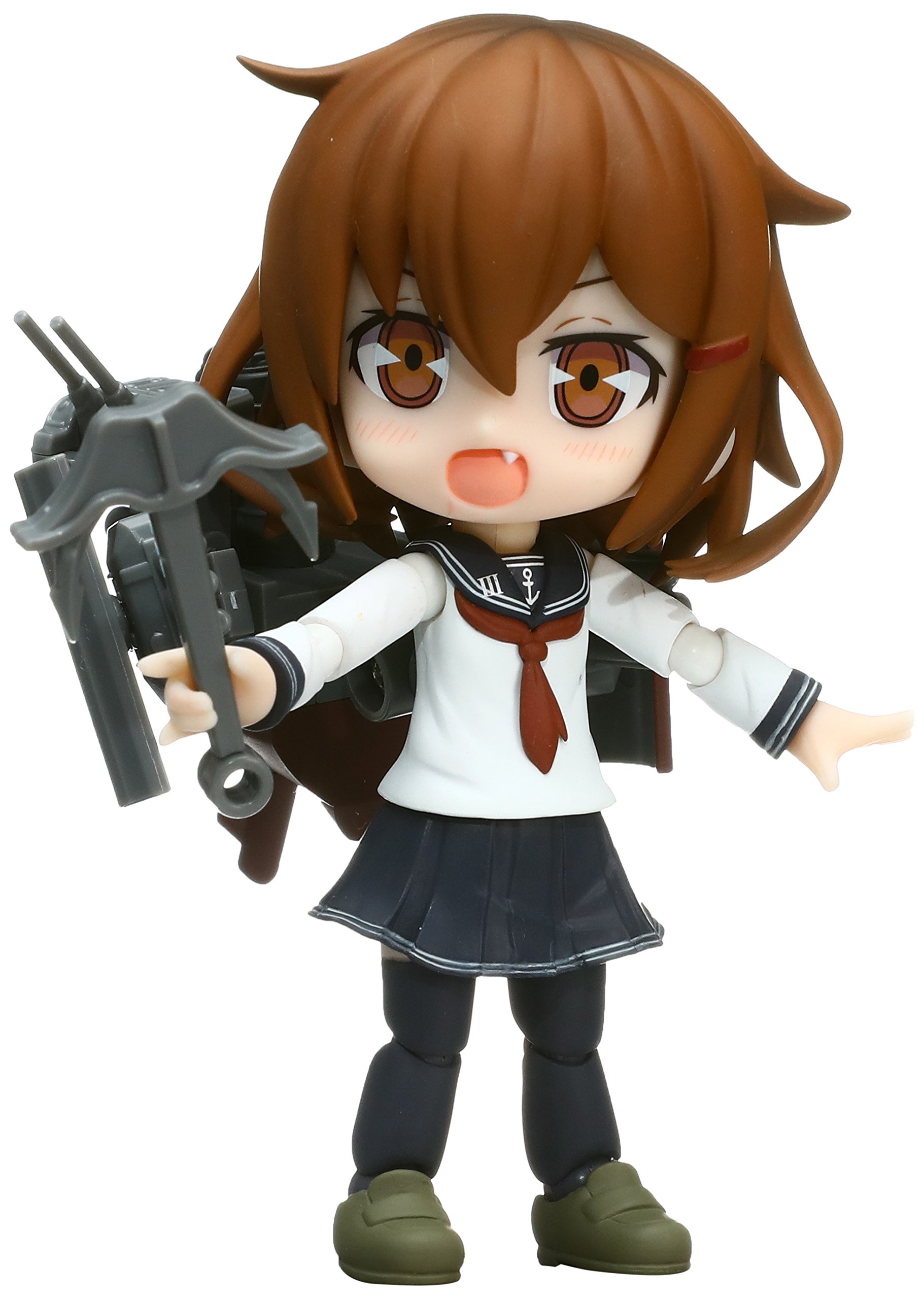 【中古】【非常に良い】コトブキヤ キューポッシュ 艦隊これくしょん -艦これ- 雷 ノンスケール PVC製 塗装済み可動フィギュア