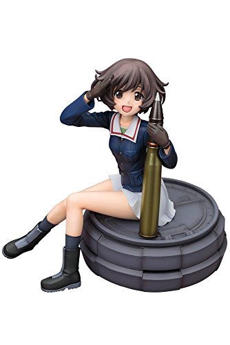 【中古】【非常に良い】コトブキヤ ガールズ&パンツァー 秋山優花里 1/8スケール PVC製 塗装済み完成品フィギュア
