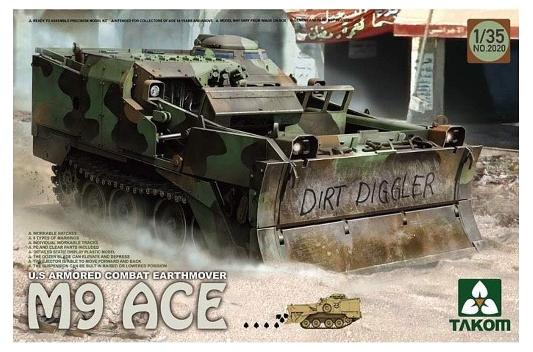 【中古】【非常に良い】TAKOM 1/35 アメリカ 軍 M9 ACE 装甲ブルドーザー TKO2020 プラモデル