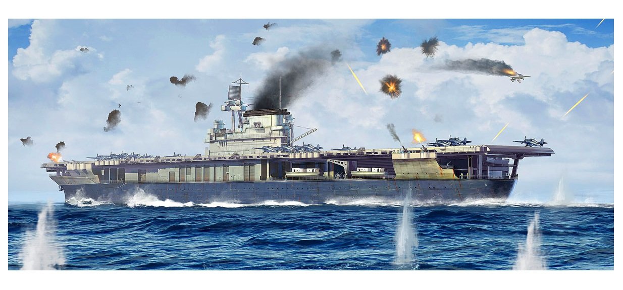 【中古】【非常に良い】トランペッター 1/700 アメリカ海軍 航空母艦 CV-5 ヨークタウン プラモデル 06..