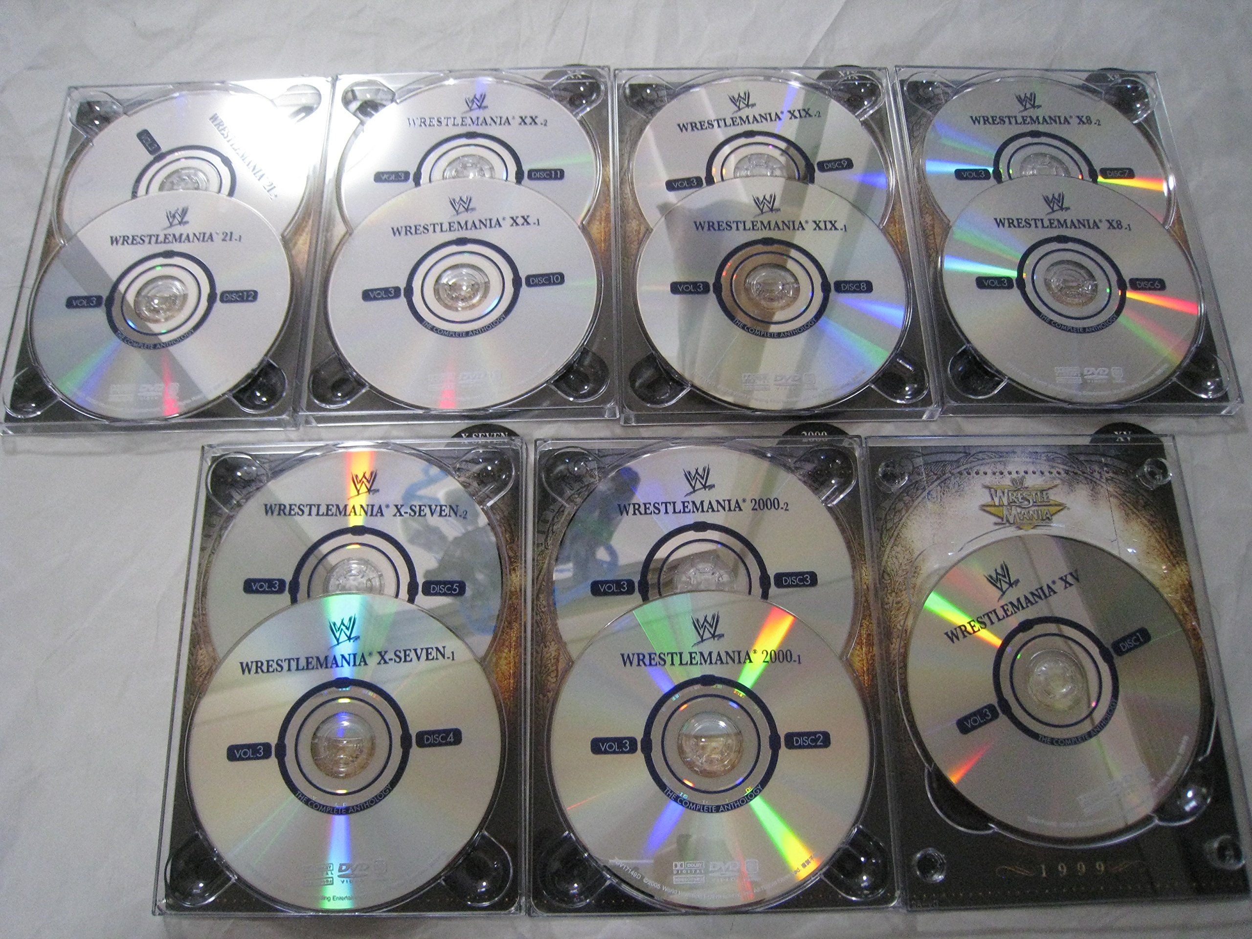 【中古】【非常に良い】WWE レッスルマニア・アンソロジーBOX3 XV-XXI (3000) [DVD]