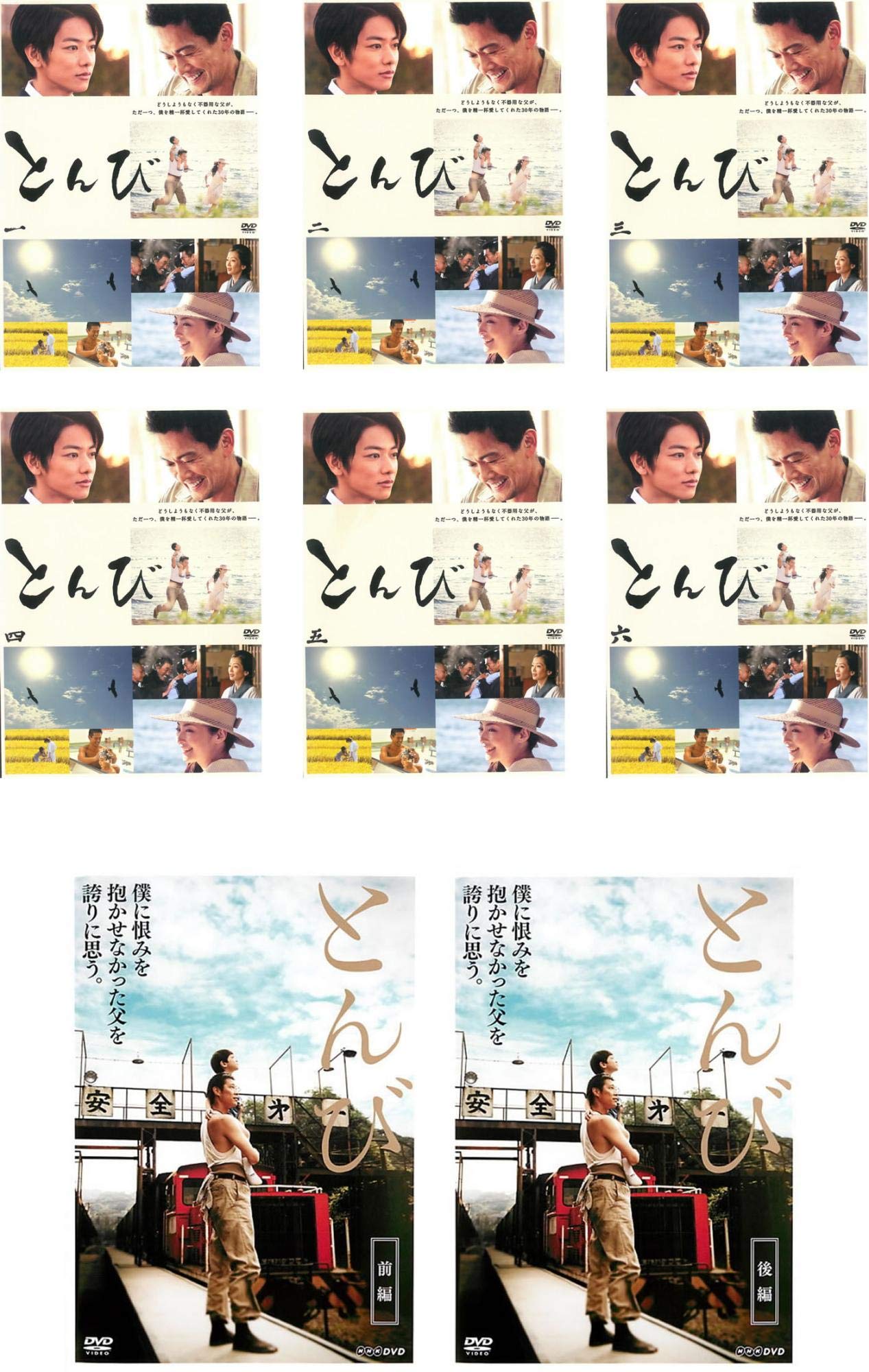 Rakuten - 【中古】【非常に良い】とんび TBS TVドラマ版 全6巻 + NHK スペシャルドラマ版 全2巻 [レンタル落ち] 全8巻セット [マーケットプレイスDVDセット商品]
