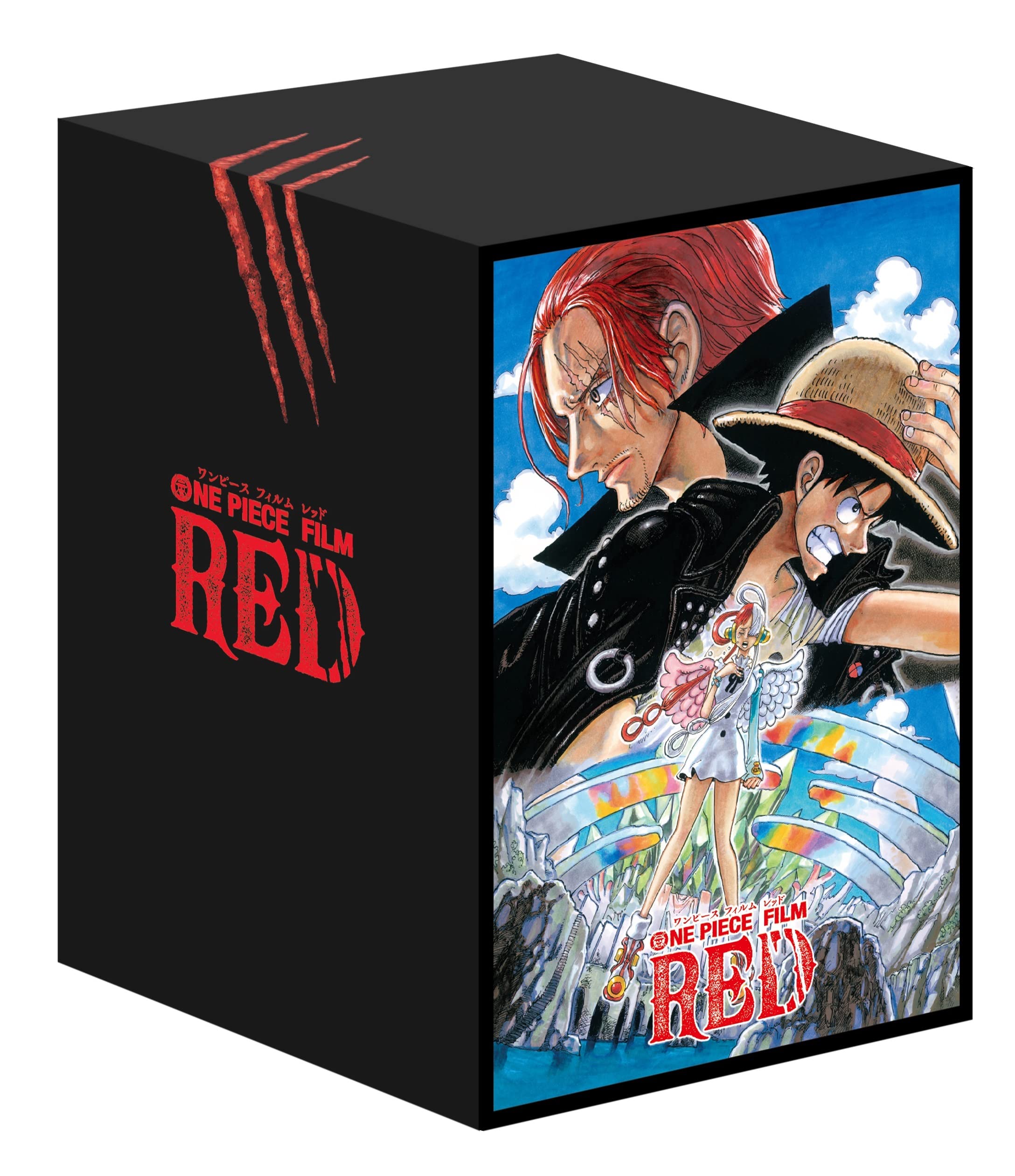 【中古】【非常に良い】「ONE PIECE FILM RED デラックス リミテッド エディション」(Amazon限定：描き下ろしクリアスリーブウタ シャンクス) メーカー特典ウタクリアカード付 【4K ULTRA H