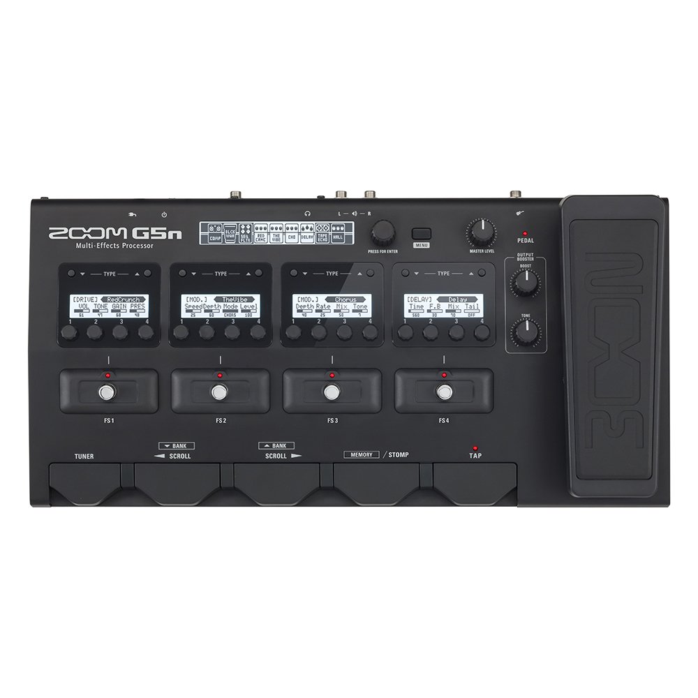 【中古】【非常に良い】ZOOM ズーム マルチエフェクター ブラック【メーカー3年延長保証付】 G5n