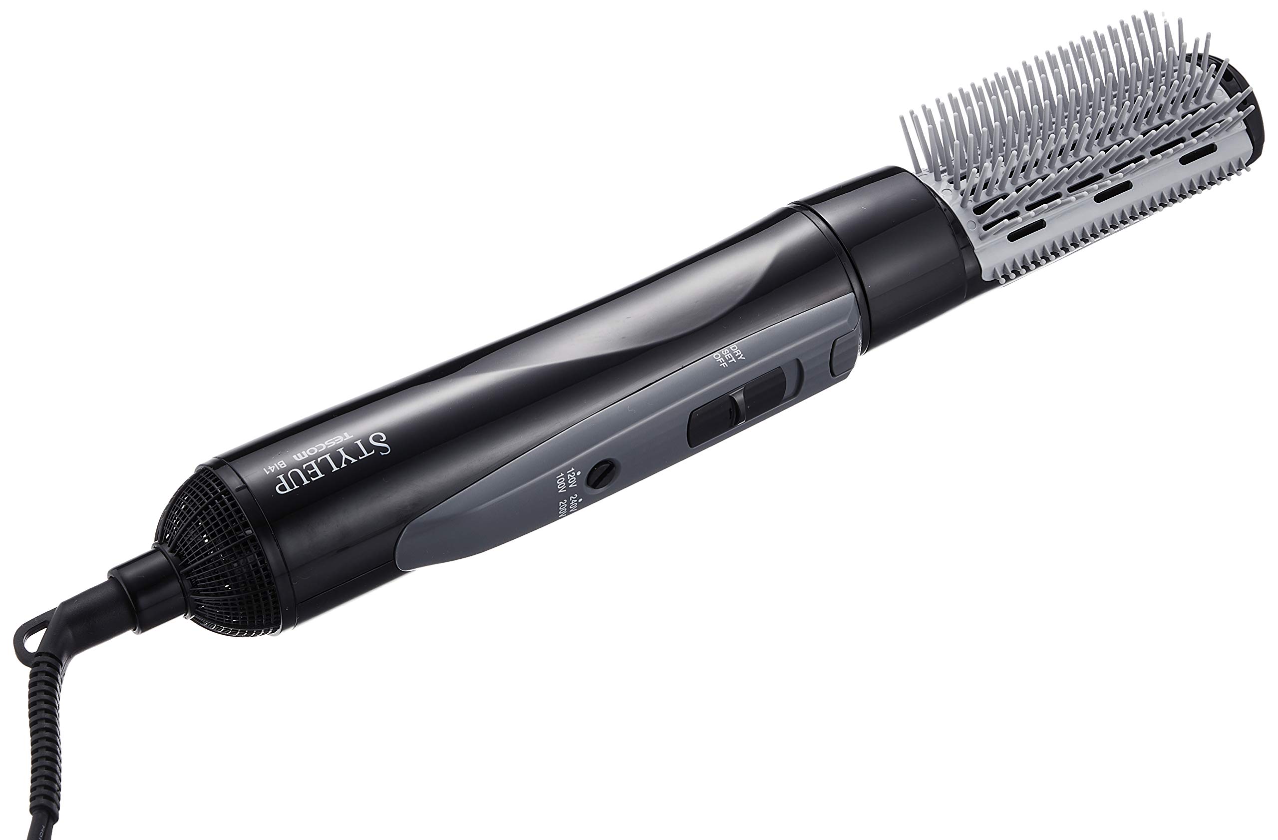 【中古】【非常に良い】テスコム STYLEUP カールドライヤー 海外対応(100-120Vまたは200-240V) ブラック BI41-K