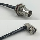 【中古】【輸入品・未使用】25フィートrfc195?ksr195?BNCメスBigバルクヘッド角度にBNCオスRF同軸ケーブルピグテールジャンパー50ohmクイ...