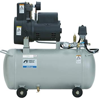 【中古】【非常に良い】アネスト岩田 オイルフリーコンプレッサ 0.75KW 単相100V 50Hz OFP-07CBC5 khxv5rg