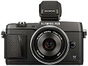 【中古】【非常に良い】OLYMPUS ミラーレス一眼 PEN E-P5 17mm F1.8 レンズキット(ビューファインダー VF-4セット) ブラック E-P...