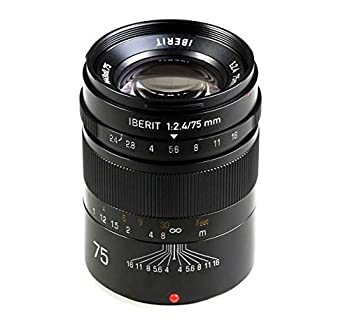 【中古】【非常に良い】KIPON 単焦点レンズ IBERIT (イベリット) 75mm f / 2.4レンズfor Leica M Frosted Black(つや消し ブラック)