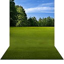 【中古】写真バックドロップwith床???スポーツ公園???10?x 10?ft。???高品質シームレスなファブリック qqffhab