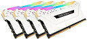 【中古】CORSAIR DDR4-3200MHz デスクトップPC用 メモリモジュール VENGEANCE RGB PRO シリーズ 64GB [16GB×4枚...