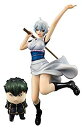 【中古】G.E.M.シリーズ 銀魂 坂田銀子 / 1/8スケール 土方X子 てんこ / デフォルメミニサイズ付き ggw725x