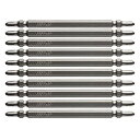 【中古】【Amazon.co.jp 限定】ベッセル(VESSEL) 両頭 スレンダービット +2×110mm 10本組 硬度:H(高硬度) AS14 ZP