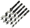 【中古】E-Value 木工用 インパクトドリルセット 6・8・9・10・12mm 5本組 EDSW-3 先ネジタイプ