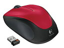 【中古】Logicool ロジクール ワイヤレスマウス M235r レッド