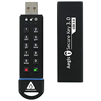 【中古】Apricorn Aegis Secure Key - USB 3.0 Flash Drive ASK-256-240GB 暗号化USBメモリ MM12...