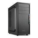 【中古】【非常に良い】Sharkoon ATX/MicroATX対応ミドルタワーPCケース VS4-Vシリーズ ブラック SHA-VS4-VBK qqffhab