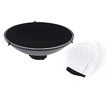 【中古】41cm ビューティー ディッシュ 反射板付・ソフトボックス・ハニカム付き Bowens マウント、スピードライト、ライト、スタジオ 用アクセサリー