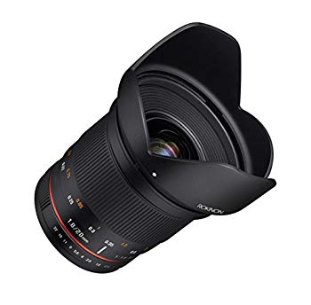 【中古】Rokinon 20???20?mm F / 1.8???22固定Prime 20?mm広角レンズfor Canon EF、ブラック(rk20?m-c)..