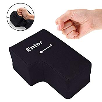 【中古】BIG ENTER 巨大 エンターキー LHYAN Enter パソコン PC BIG 約1700倍 USB おもしろグッズ クッション 景品 贈り物 ...