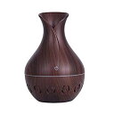 【中古】【非常に良い】加湿器 卓上 アロマ 2020進化版 超音波式 加湿器 超静音 空焚き防止 部屋 オフィス 乾燥/花粉症対策 (木目/ダーク)