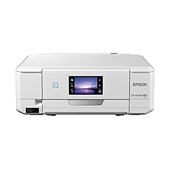 【中古】EPSON プリンター インクジェット複合機 Colorio EP-807AW 無線 有線 スマホプリント Wi-Fi ホワイト d2ldlup