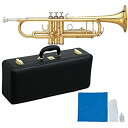 【中古】【非常に良い】MAXTONE 管楽器セット トランペット B♭管 ゴールドラッカー 仕上げ TT-105L ハードケース付 wgteh8f