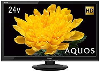 【中古】【非常に良い】シャープ 24V型 液晶 テレビ AQUOS LC-24P5-B ハイビジョン 外付HDD対応(裏番組録画) ブラック 2017年モデル n5ksbvb