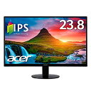 【中古】Acer公式 モニター AlphaLine SA240YAbmi 23.8インチ IPS 非光沢 フルHD HDMI D-Sub スピーカー内蔵 フリッカーレス ブルーライト軽減 フレーム(2)